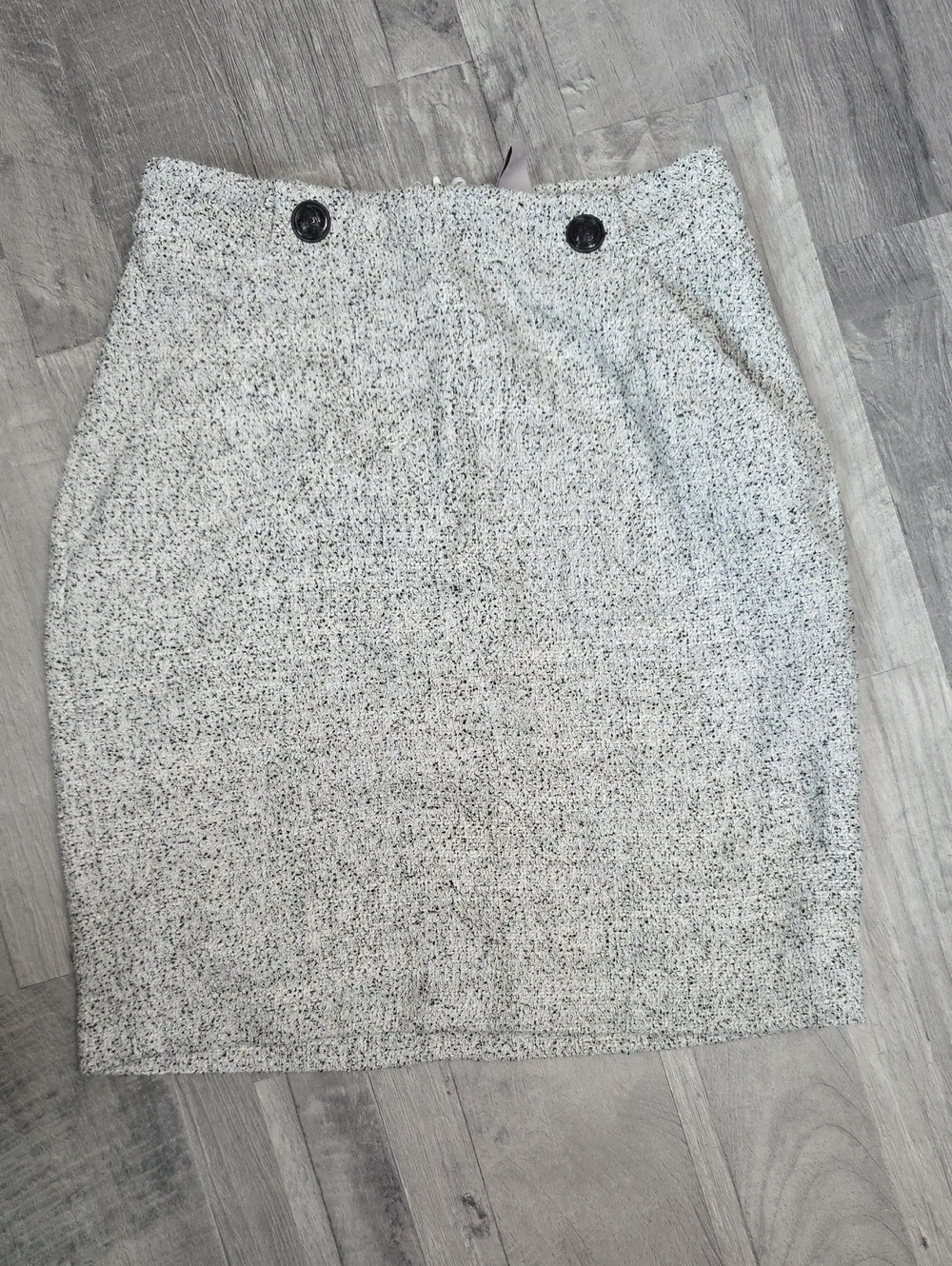 NWOT, H&M • Classic Tweed Mini Pencil Skirt, Size 2